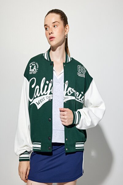 Koton Πράσινο Γυναικείο Φούτερ 5WAL10039IK