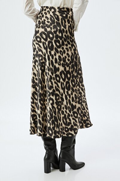 Koton Жіноча спідниця з візерунком чорна 5WAK70174UW