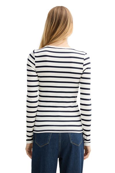 Tom Tailor Denim Henley Rib-T-Shirt