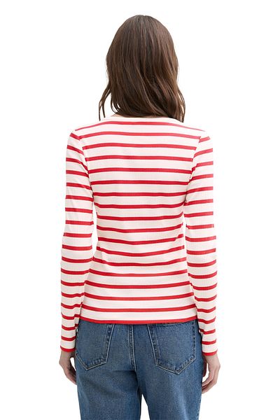 Tom Tailor Denim Tricou henley rib