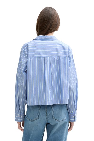 Tom Tailor Denim Box-Popeline-Shirt mit Tasche