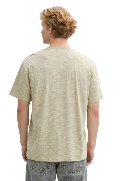 Tom Tailor Denim Beige Stone Green Inject T-Shirt für Herren
