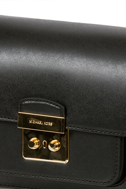 Michael Kors Černá dámská taška přes rameno z pravé kůže – 30T7Gs9L3L 001