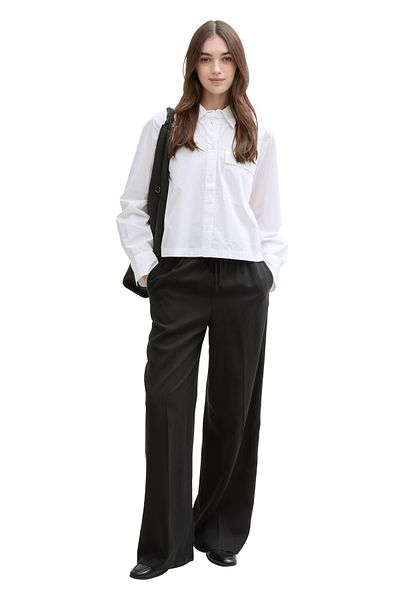 Tom Tailor Denim Box-Popeline-Shirt mit Tasche