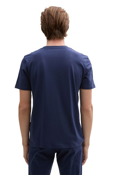 Tom Tailor Denim Pánské černé tričko s borůvkami