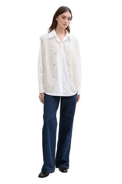 Tom Tailor Denim Popeline-Shirt mit Tasche