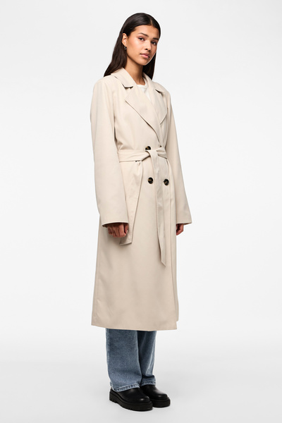 PIECES PCSCARLETT LS TRENCHCOAT NOOS