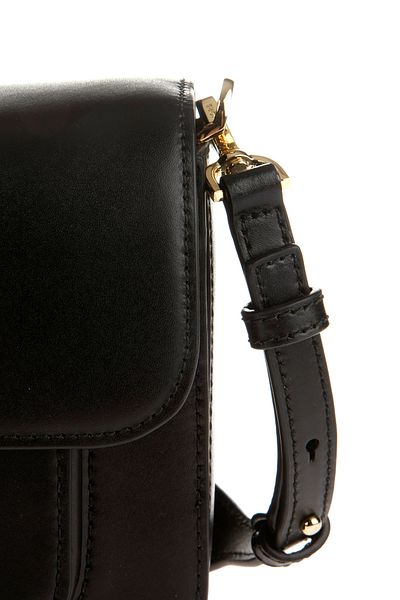 Michael Kors Schwarze Damen-Umhängetasche aus echtem Leder – 30T7Gs9L3L 001