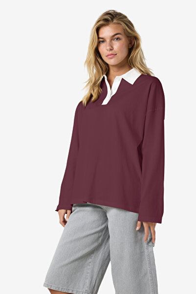 Noisy May Damen-Poloshirt – CO100-Modell Knit