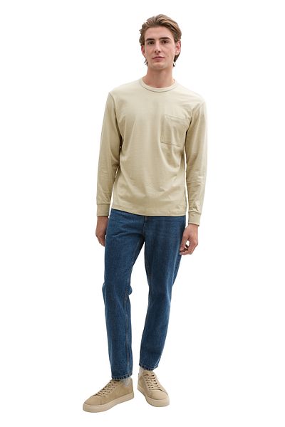 Tom Tailor Denim Beigefarbenes Abbey Stone T-Shirt für Herren