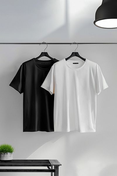 Trendyol Collection Schwarzes 2er-Pack übergroßes/weit geschnittenes bedrucktes T-Shirt aus 100 % Baumwolle TMNSS25TS00010