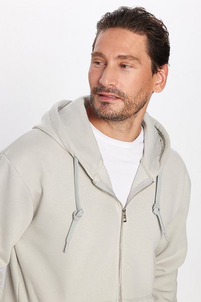 Tudors Φούτερ με κουκούλα από βαμβακερό φλις Unisex Relaxed Fit - Διπλή τσέπη και φερμουάρ
