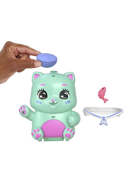 Polly Pocket ™ MİNİK KEDİ YELKENDE™ Mini Oyun Seti, 1 mikro bebek ve aksesuar...