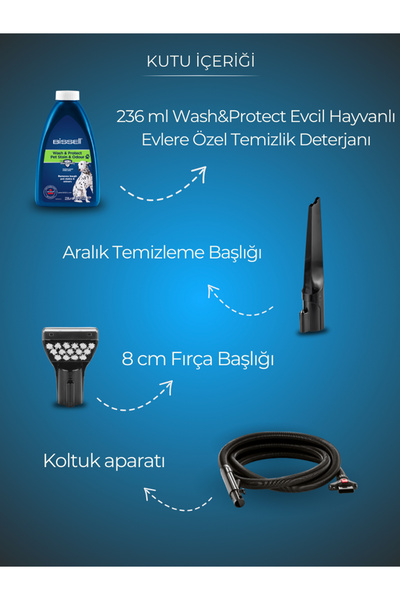 Bissell PowerWash Pet Evcil Hayvanlı Evlere Özel Halı – Koltuk Yıkama Makinesi
