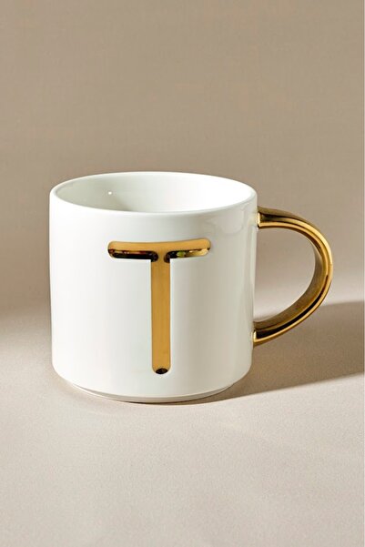 Karaca T Harfli Kupa 400 Ml Beyaz