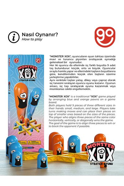 Go Toys XOX Monster Strategy Intelligence Game