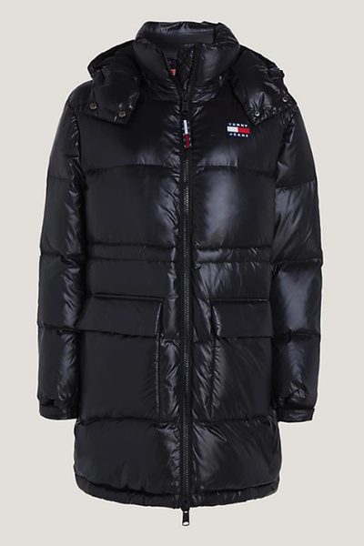 Tommy Jeans Μαύρο Γυναικείο Παλτό DW0DW16573BDS