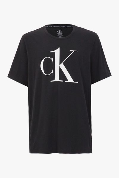 Calvin Klein Ανδρικό μπλουζάκι από βαμβακερό λαιμόκοψη - κανονική εφαρμογή 000nm1903e 3wx