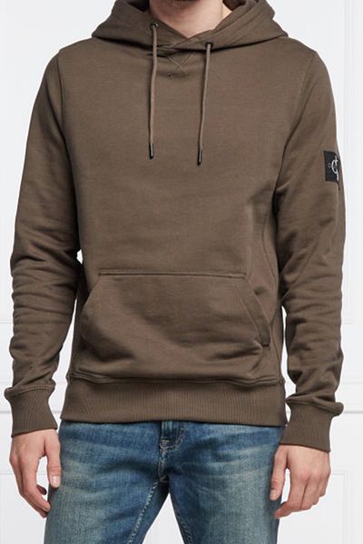 Calvin Klein Ανδρικό φούτερ ζεστό καφέ (Κωδικός μοντέλου: J30j 314036   )