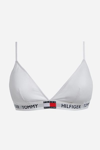 Tommy Hilfiger Дамски триъгълен бял сутиен с подплата