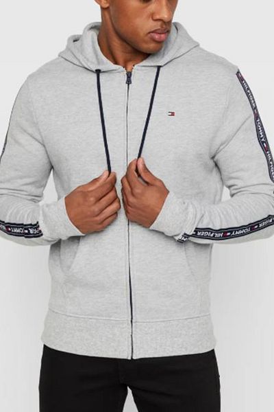 Tommy Hilfiger Φούτερ Ανδρικό Γκρι Heather