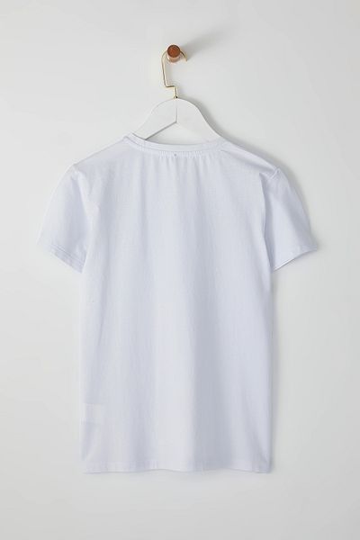 Edit by Trendyol Ecru*001 - 100% Cotton Sequins Sequins Regular T-Shirt Tedss25Ts00000