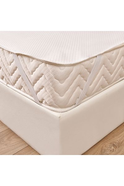 Evidea Soft Tiny Quilted Single Liquid-Proof Elastic Mattress - White - 120X200 cm