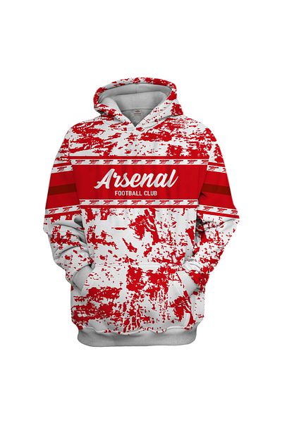 usateamfans Arsenal 3D Oversize Hoodie