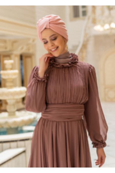 Differenza Sandy Drawstring Design Bonnet - Powder