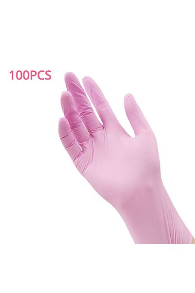 Choice S Light Pink100pcs 100/50/20pcs Light Pink Disposable Nitrile Gloves Waterproof Anti-static Durable