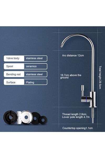 Choice Style 2 Water Purifier Faucet, Lead-free Filtered Faucet Fits Reverse Osmosis Units Or Water Filtrat