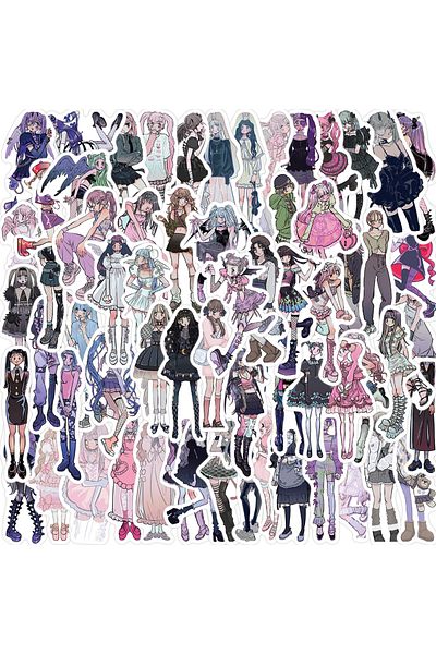 Choice Multi Domi Girl Graffiti Stickers, Decorative Guitar, Notebook, Luggage, Stationery, Diy, Waterproof