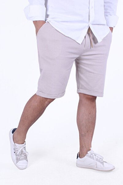 FYK KİDS Men's Pique Sand - Rubber Waist Bermuda Shorts