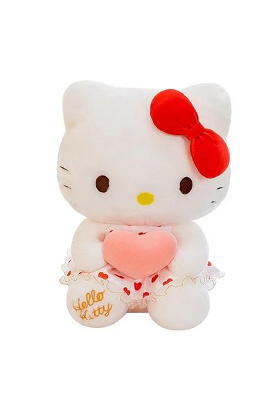 Choice 50cm Hello Kitty New Sanrio Cartoon Anime Sheer Dress Hello Kitty Plush Doll Big Cute Room Decoratio