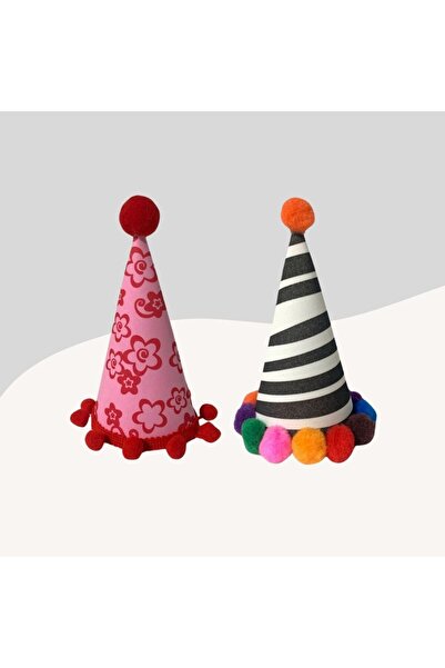 Miçikopet قبعات الحفلات مكونة من قطعتين للقطط والكلاب ذات السلالات الصغيرة PS...