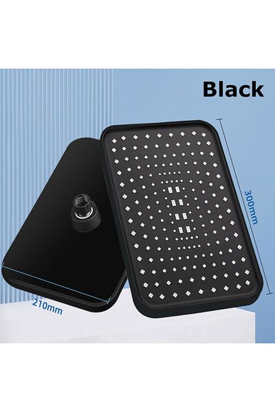 Choice Black New 14 Inch High Pressure Top Spray Rain Shower Head Larger Flow Supercharge Rainfall Showerhe