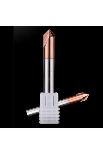 Choice Hrc55 Steel D4x50lx3f-90deg Kakarot Chamfer Carbide Milling Cutter Deburring Edges V Grove Router 90
