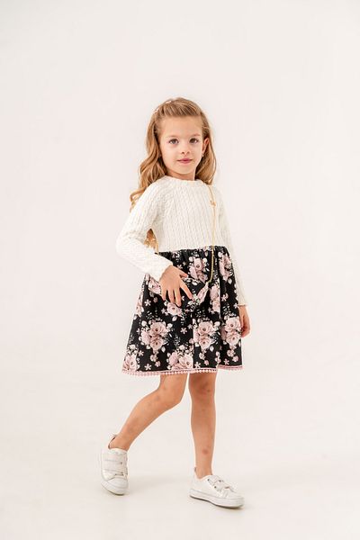 Eray Kids Knitwear Patterned Dress