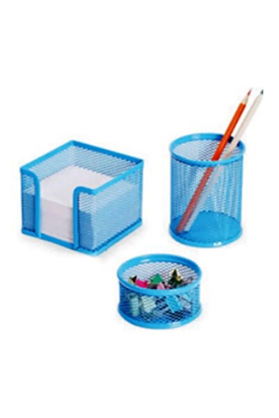 Gıpta طقم طاولة معدنية منظم 3 عيون أزرق