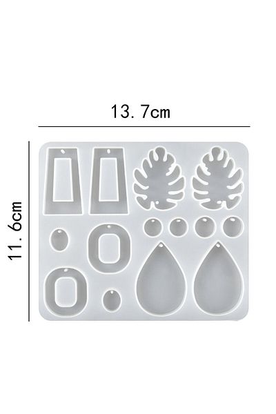 Choice Silicone Earring Mold Earring Resin Mold Jewelry Making Casting Tools Earring Hooks for Craft DIY...