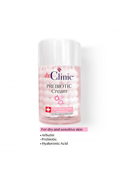 Dr. Clinic Dr.Clinic Prebiotic Treatment Cream - Dry and Sensitive Skin, Pink 100 ml