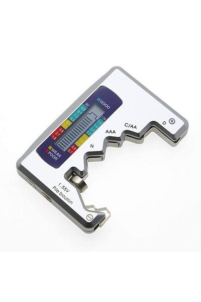 Choice Silvery Bt-886 Black Portable Battery Capacity Indicator Compact Size Lithium Battery Level Tester D