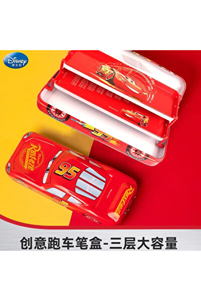 Choice حافظة أقلام رصاص ثلاثية الطبقات ذات سعة كبيرة بتصميم سيارة كرتونية من ...