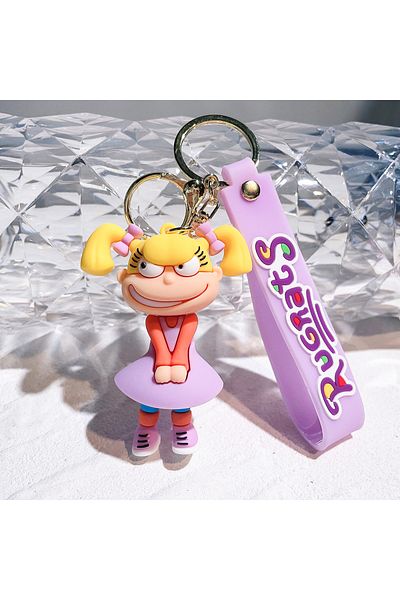 Choice 3 Anime Kawaii Rugrats In Paris Naughty Soldier Key Chain Cartoon Character Cute Pendant Hanging Ca.