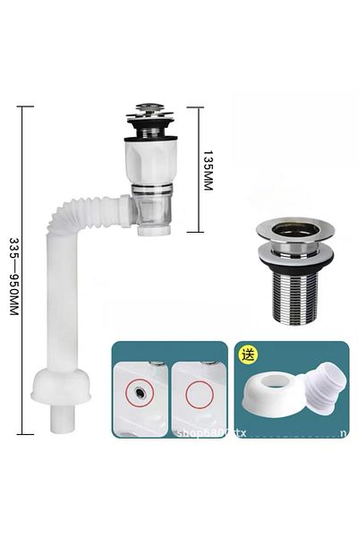 Choice White Kitchen Bathroom Basin Drain Pipe Bath Flexible Universal Sink Sink Drain Hose Sink Basin Drai