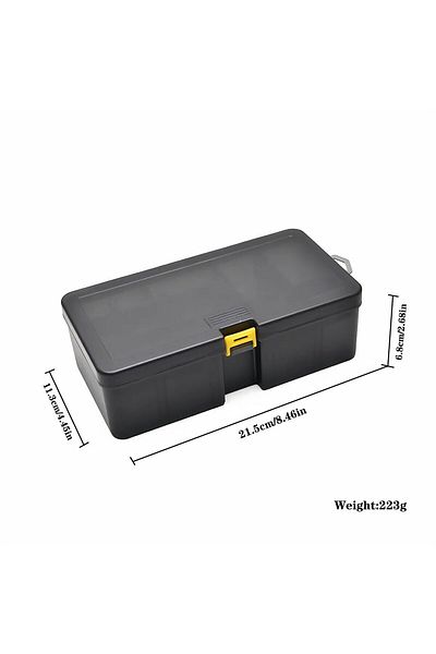 YIRUMEI Light Grey Fishing Tackle Box Large Capacity Fishing Accessories Tool Storage Box Fish Hook Lure Fak