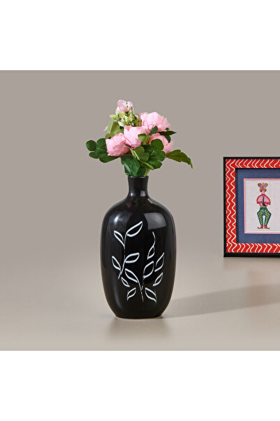 Evidea Deco Nemi Vazo - Siyah - 13x25 cm