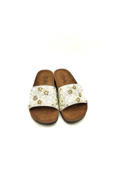 Pienn 20050-006 Γυναικείες Πέτρινες Παντόφλες Comfort Floral