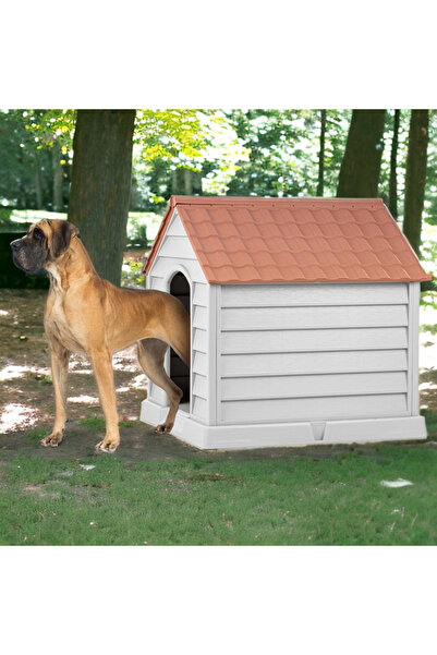 Petozi XXL Büyük Boy Plastik Köpek Kulübesi Büyük Irk