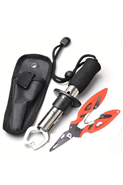 Choice مجموعة أدوات التحكم في الأسماك SET2-orange tongs وlure وزردية، مصنوعة ...